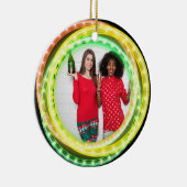 フォトサーキュラーフラフープクリスマスライト年 セラミックオーナメント (右)