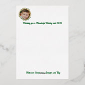 フォトサークル金ゴールドクリスマス 箔シーズンカード (裏面)