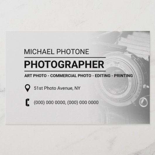 フォトサービスフェーディングスタイルブライト チラシ (正面)