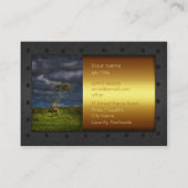 フォトサービス素晴らし – アートローンブッシュ、金属フレーム 名刺 (裏面)