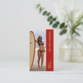 フォトサーフビキニバリスタダブルナンバーコーヒー ロイヤリティカード (スタンド正面)