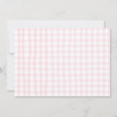 フォトシックなコケットピンクボウ30歳の誕生日 サンキューカード (裏面)