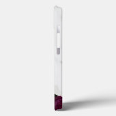 フォトシックモダンパープルフローラ大理石名前をカスタムする Case-Mate iPhoneケース (裏面 / 左)