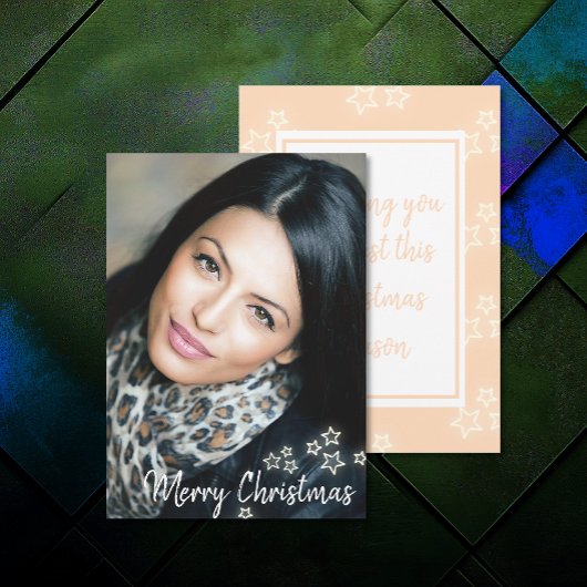 フォトシックモダンメリークリスマスカードの追加 カード