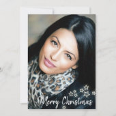 フォトシックモダンメリークリスマスカードの追加 カード (正面)