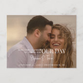 フォトシナモンカレンダーを私たちの日のために ポストカード (正面)