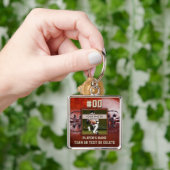 フォトシニアサッカーパーソナライズされた選手のギフト キーホルダー (手)