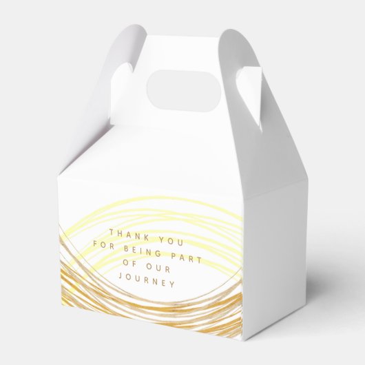 フォトシパーソナライズされたック白金ゴールド結婚ズミニマル フェイバーボックス (裏面サイド)