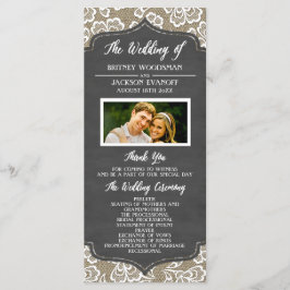 フォトシャルボードバーラップレース結婚式 プログラム