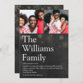 フォトシャルボードファミリー定義クリスマス シーズンカード (正面/裏面)