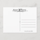 フォトシャルボードミントグリーン日付を保存 案内ポストカード (裏面)