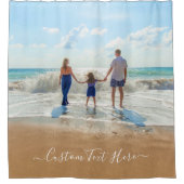 フォトシャワーカーテンとカスタム文字 シャワーカーテン (正面)