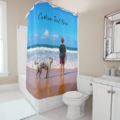 フォトシャワーカーテンとカスタム文字 シャワーカーテン (インサイチュ)