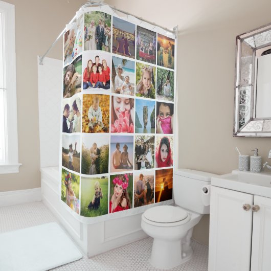 フォトシャワーカーテンのアップロード シャワーカーテン (インサイチュ)