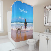 フォトシャワーカーテン(名前をカスタムする付) シャワーカーテン (インサイチュ)