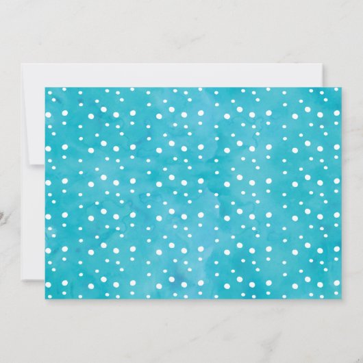 フォトシャークフィンタスティック誕生日招待状 招待状 (裏面)