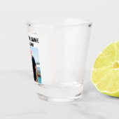 フォトショットグラスの犯罪のパートナーおもしろい ショットグラス (右)