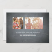 フォトショーケースが日付を保存-黒板 セーブザデート (裏面)