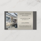 フォトショーケースインテリアデザイナー 名刺 (裏面)