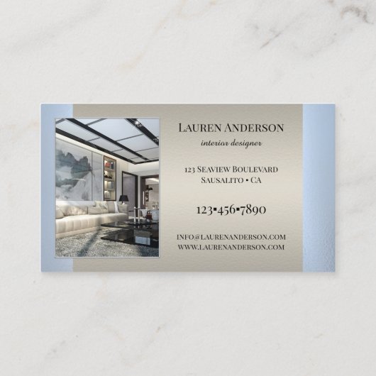 フォトショーケースインテリアデザイナー 名刺 (裏面)