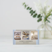 フォトショーケースインテリアデザイナー 名刺 (スタンド正面)