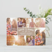 フォトショーケースコラージュ日付カードの保存 サンキューカード (スタンド正面)