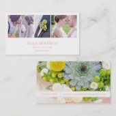 フォトショーケース写真名刺 – ピンク 名刺 (正面/裏面)