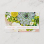 フォトショーケース写真名刺 – ピンク 名刺 (裏面)