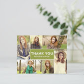 フォトショーケース卒業サンキューカード – カラー ポストカード (スタンド正面)