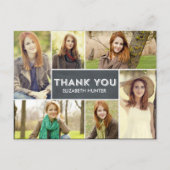 フォトショーケース卒業サンキューカード – チョーク ポストカード (正面)