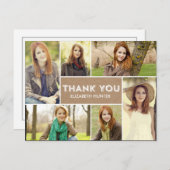 フォトショーケース卒業サンキューカード- Craft ポストカード (正面/裏面)