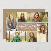 フォトショーケース卒業招待状- Craft 招待状 (正面/裏面)