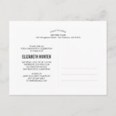 フォトショーケース卒業発表金ゴールド 案内ポストカード (裏面)