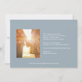 フォトショーケース編集可能カラー日付カードの保存 サンキューカード (裏面)