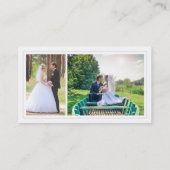 フォトショーケーミニマルスシンプルマットブラック 名刺 (裏面)