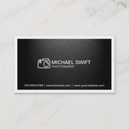 フォトショーケーミニマルスシンプルマットブラック 名刺
