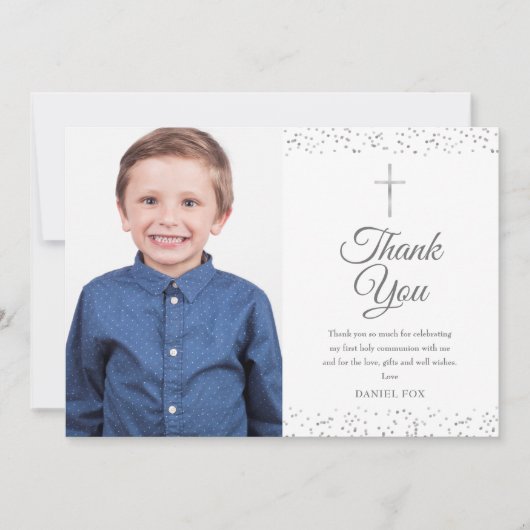 フォトシルバースターダスト第1聖餐式 サンキューカード (正面)