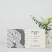 フォトシルバーベビー誕生発表写真カード 案内状 (スタンド正面)