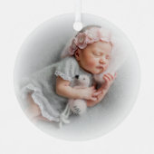 フォトシルバーホワイト メタルオーナメント (正面)