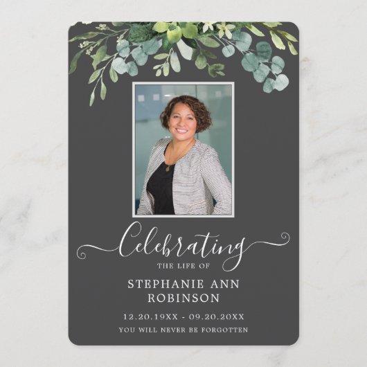 フォトシンプルエレガントサービスの注文グレープログラム プログラム (正面)