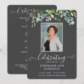 フォトシンプルエレガントサービスの注文グレープログラム プログラム (正面/裏面)