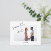 フォトシンプルセーブ・ザ・デート案内 ポストカード (スタンド正面)