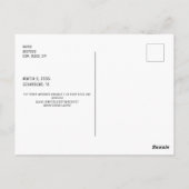 フォトシンプルセーブ・ザ・デート案内 ポストカード (裏面)