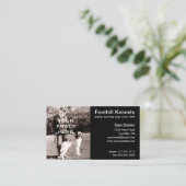 フォトシンプル文字黒と白の追加 名刺 (スタンド正面)