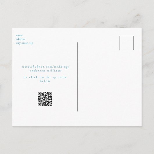 フォトシーカメビーチ結婚式保存日 ポストカード (裏面)