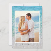 フォトシーサイドシーガラスサイトビーチ 招待状 (裏面)