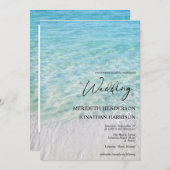 フォトシーサイドシーガラスサイトビーチ 招待状 (正面/裏面)