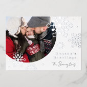 フォトシーズンの雪解け 箔シーズンカード (正面)