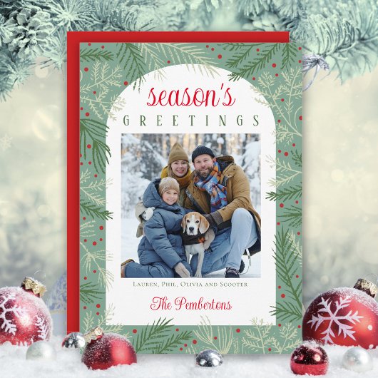 フォトシーズングリーティングホリデーカード シーズンカード