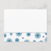 フォトシ企業のーズグリーティングポストカードブルー シーズンポストカード (裏面)